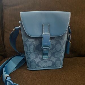 Coach Track Small Flap Crossbody Bag